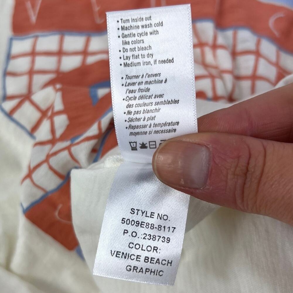 PAIGE Ryo Venice Beach Tee Size Small NEW - Picture 6 of 7
